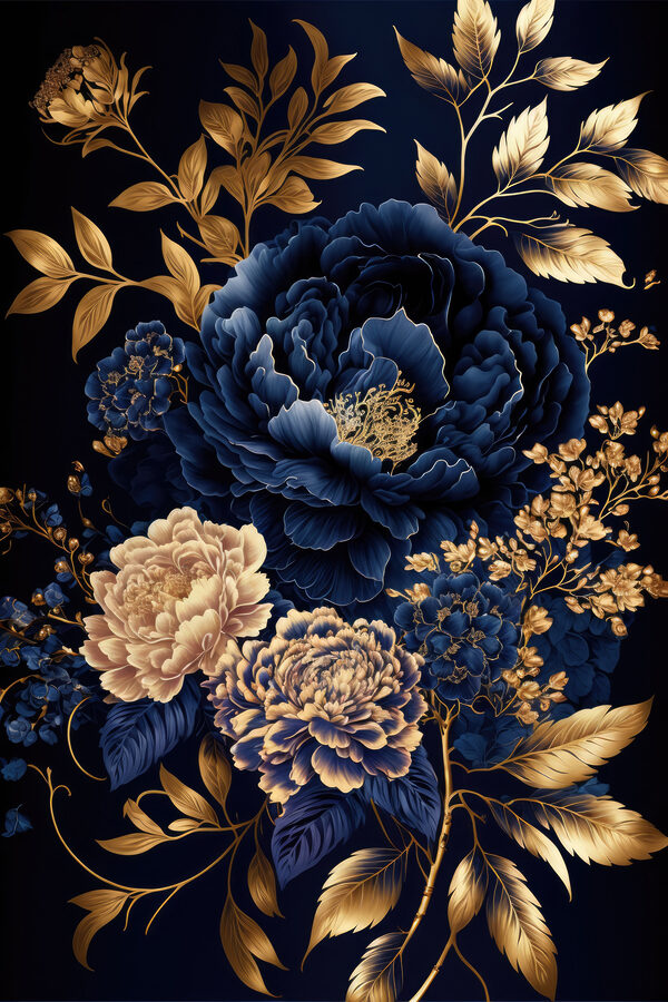 Arrangement floral vibrant sur fond sombre Arrangement floral vibrant sur fond sombre