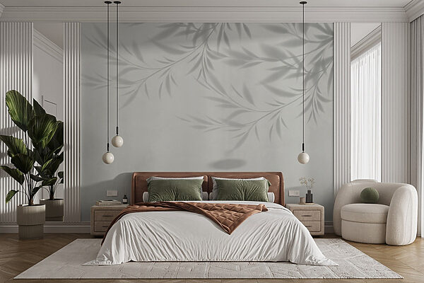 Ombre de feuilles sur un mur Ombre de feuilles sur un mur