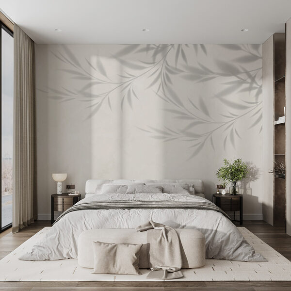 Ombre de feuilles sur un mur Ombre de feuilles sur un mur