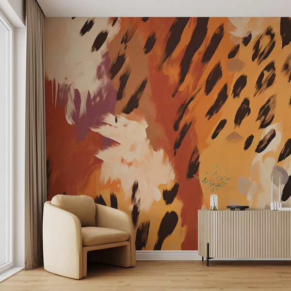 Imprimé animal abstrait dans des tons chauds Imprimé animal abstrait dans des tons chauds
