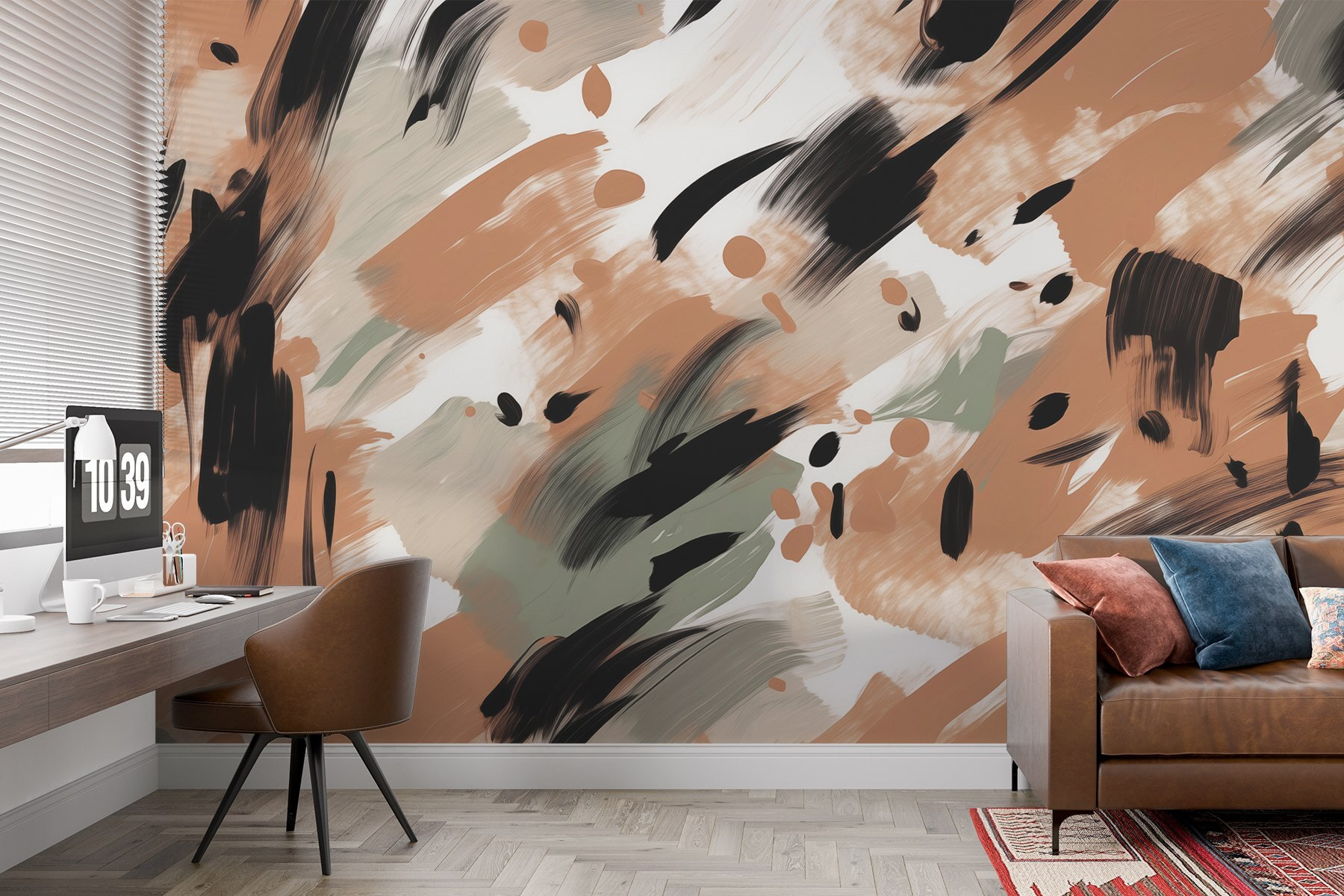 Abstract strokes in earthy tones Abstract strokes in earthy tones