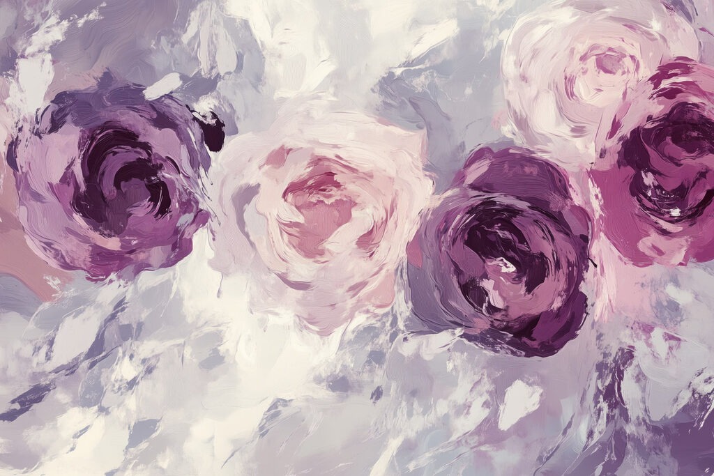 Peinture de fleurs sur une surface Peinture de fleurs sur une surface