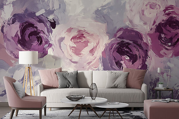 Peinture de fleurs sur une surface Peinture de fleurs sur une surface