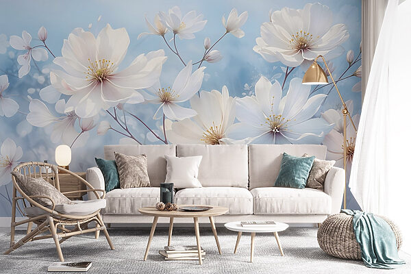 Groupe de fleurs blanches Groupe de fleurs blanches