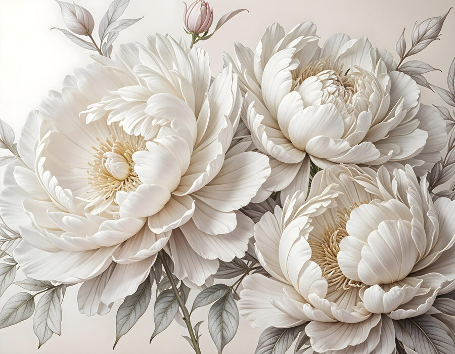 Groupe de fleurs blanches Groupe de fleurs blanches