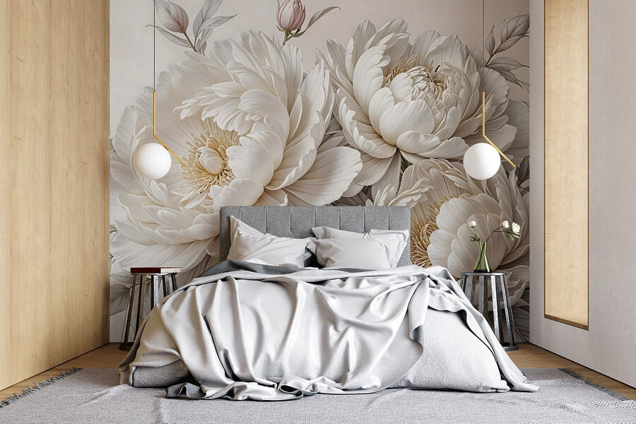 Groupe de fleurs blanches Groupe de fleurs blanches