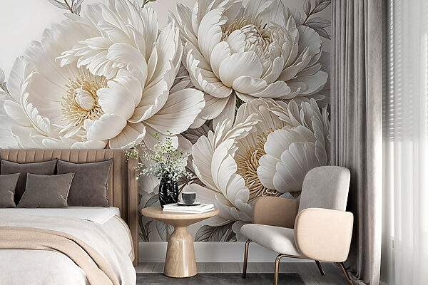 Groupe de fleurs blanches Groupe de fleurs blanches