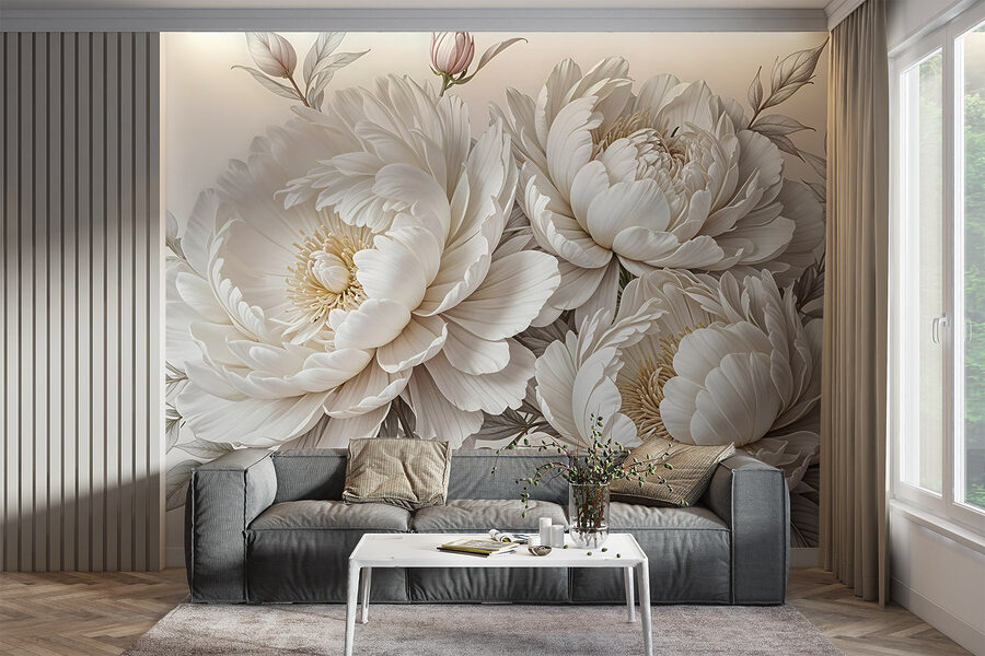 Groupe de fleurs blanches Groupe de fleurs blanches
