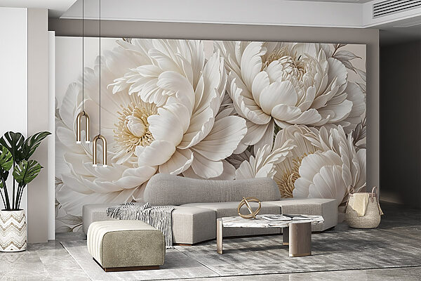 Groupe de fleurs blanches Groupe de fleurs blanches