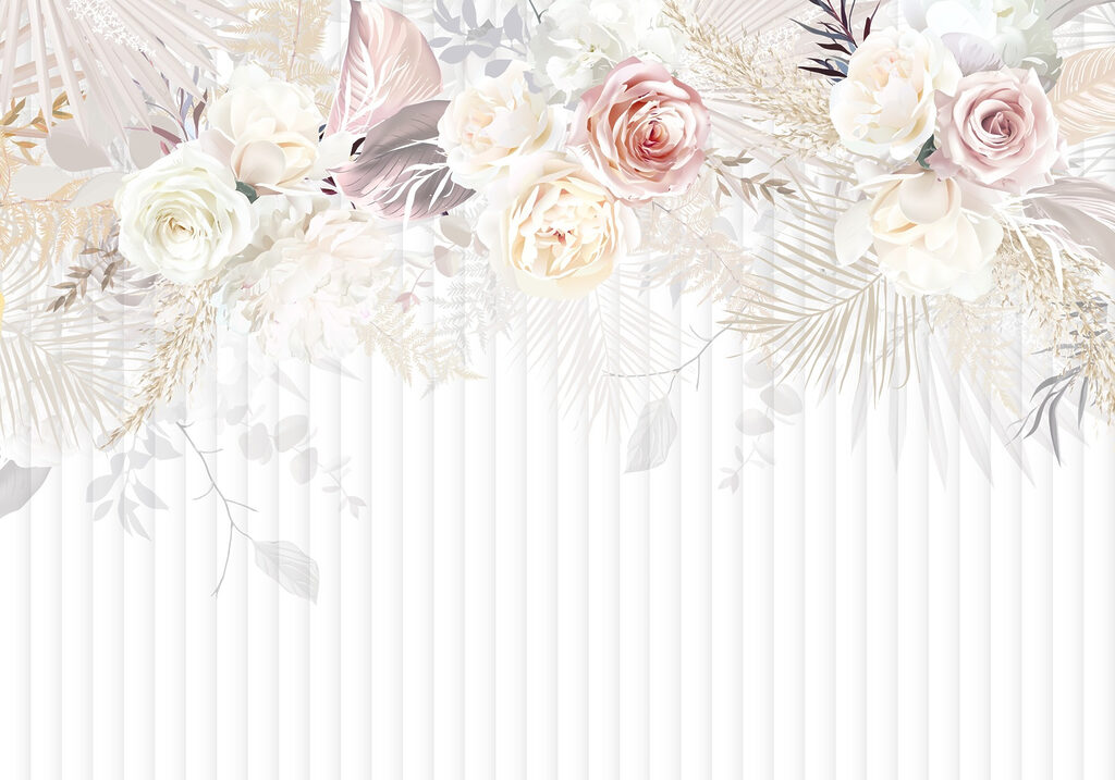 Fleurs blanches et roses Fleurs blanches et roses