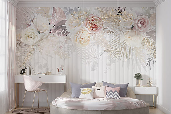 Fleurs blanches et roses Fleurs blanches et roses