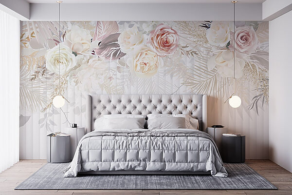 Fleurs blanches et roses Fleurs blanches et roses