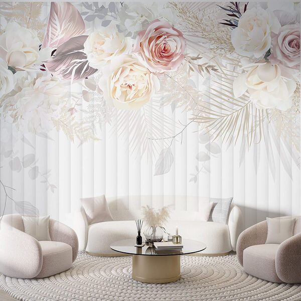 Fleurs blanches et roses Fleurs blanches et roses