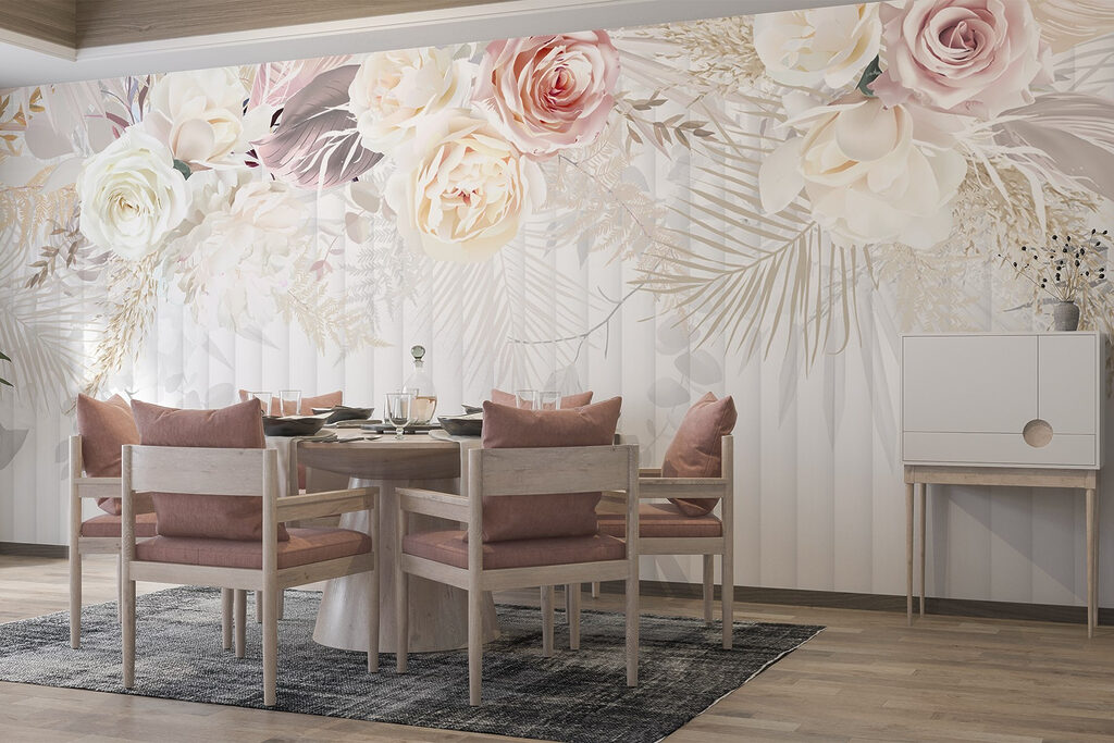 White and pink flowers White and pink flowers