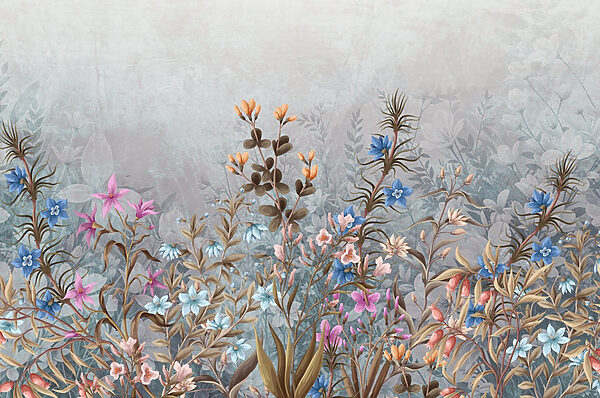 Peinture de fleurs et de feuilles w08428p 600x398 - Peinture de fleurs et de feuilles