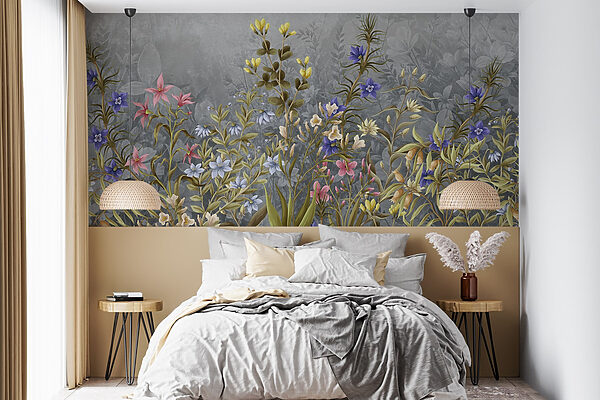 Peinture de fleurs et de feuilles Peinture de fleurs et de feuilles