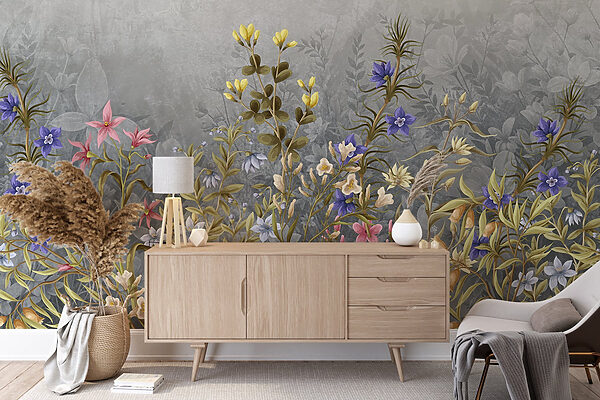Peinture de fleurs et de feuilles Peinture de fleurs et de feuilles