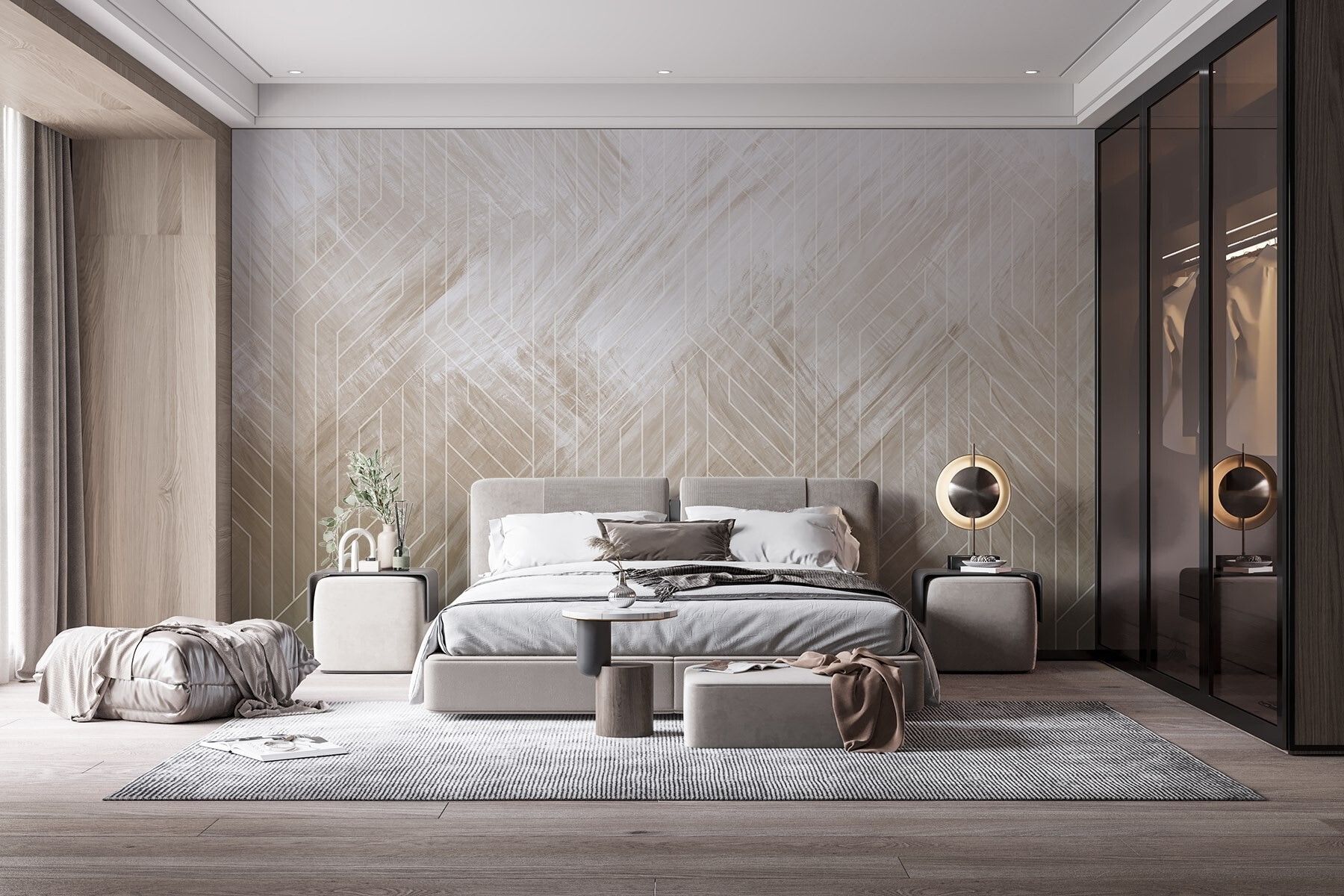 White lines on a white surface