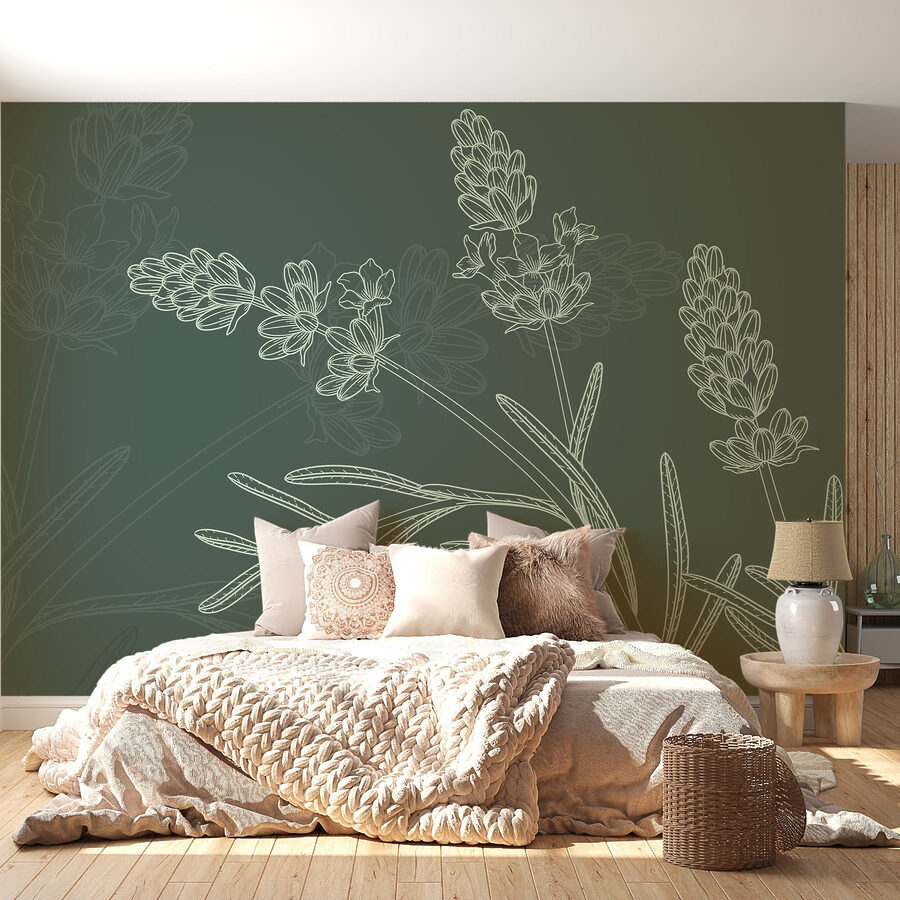 Papier peint Dessin d'une plante