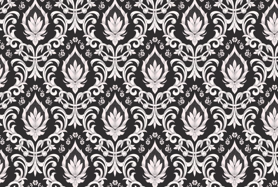 Papier peint noir et blanc