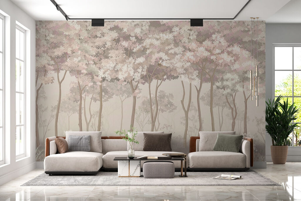 Group of birds in a forest