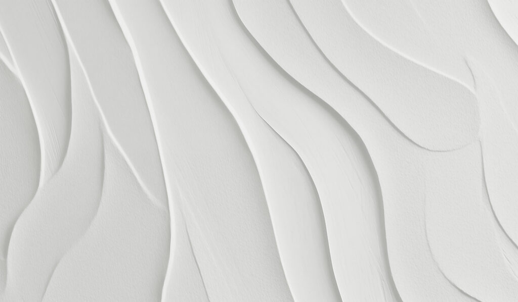 Surface blanche avec des lignes ondulées Surface blanche avec des lignes ondulées