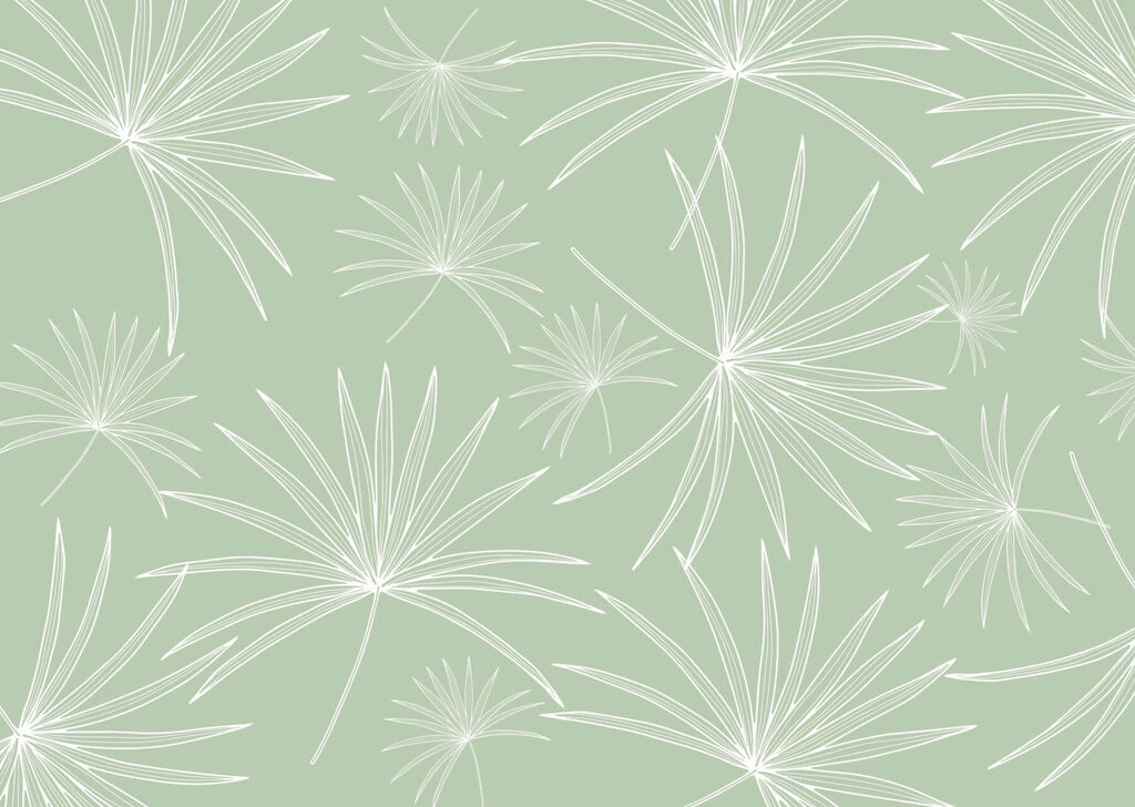 Motif de feuilles blanches sur fond vert Motif de feuilles blanches sur fond vert