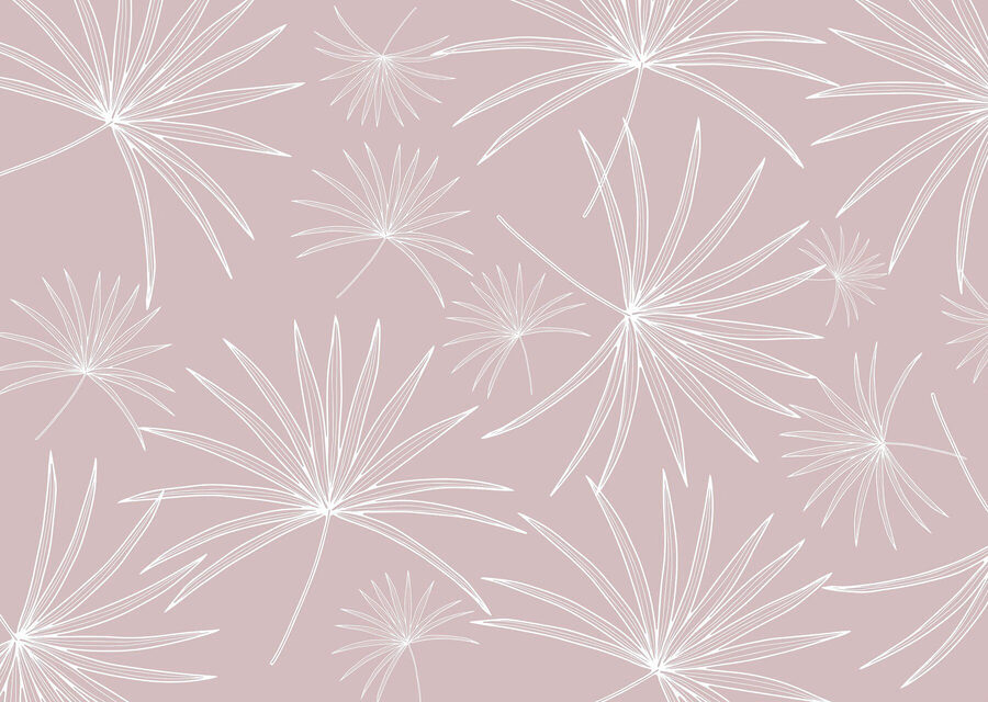 Motif de feuilles blanches