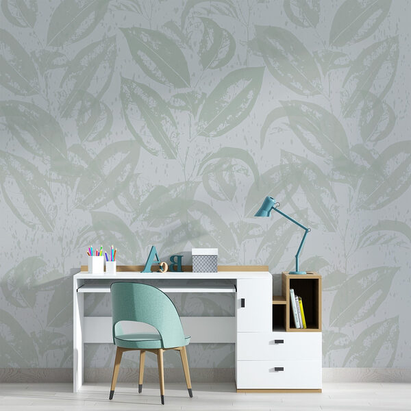Motif de feuilles sur fond blanc Motif de feuilles sur fond blanc