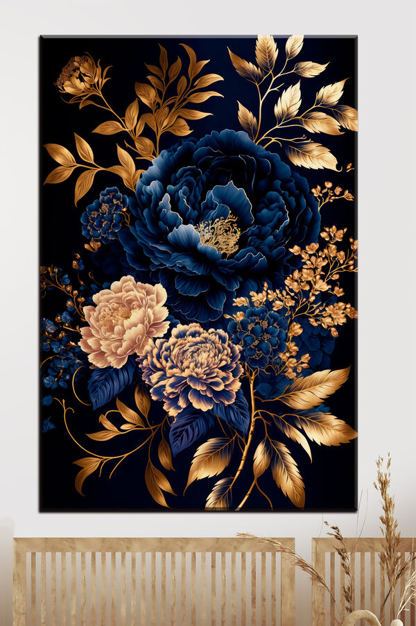 Arrangement floral vibrant sur fond sombre Arrangement floral vibrant sur fond sombre