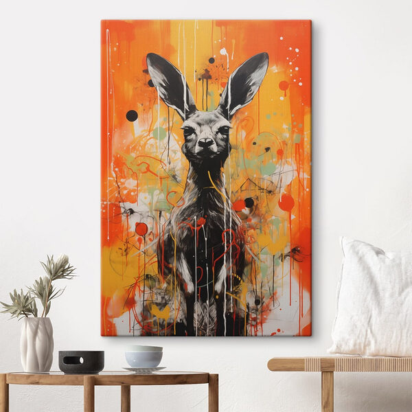 Peinture d'un kangourou Peinture d'un kangourou