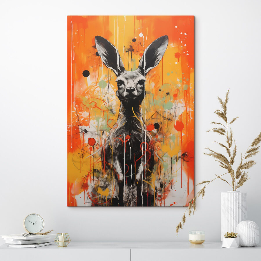 Peinture d'un kangourou Peinture d'un kangourou