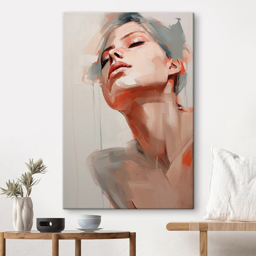 Peinture d'un visage de femme