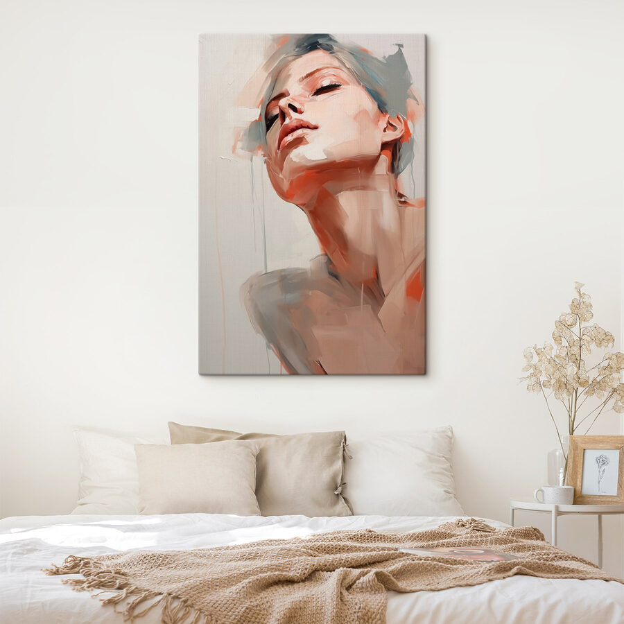 Peinture d'un visage de femme
