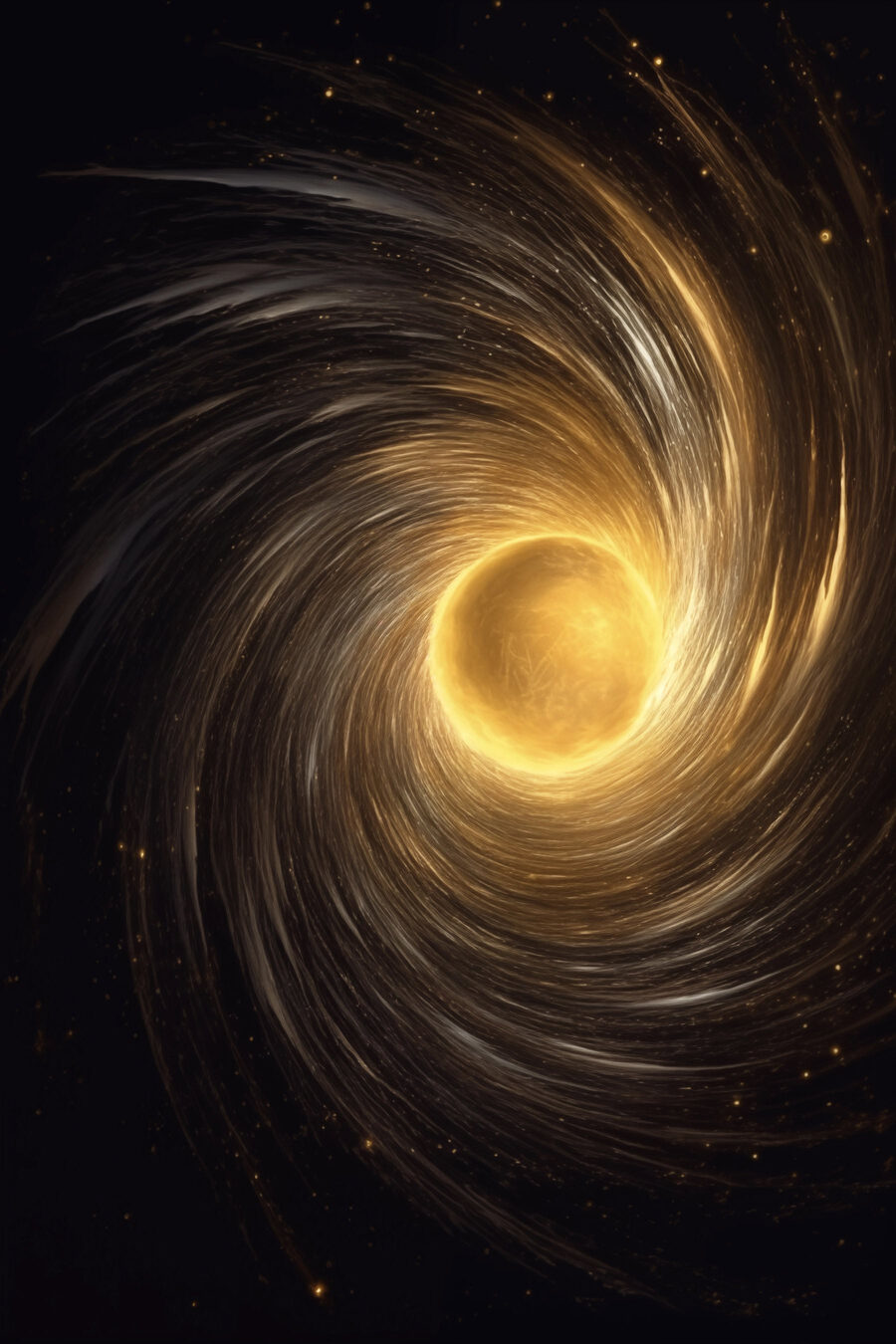 Cercle jaune dans l'espace