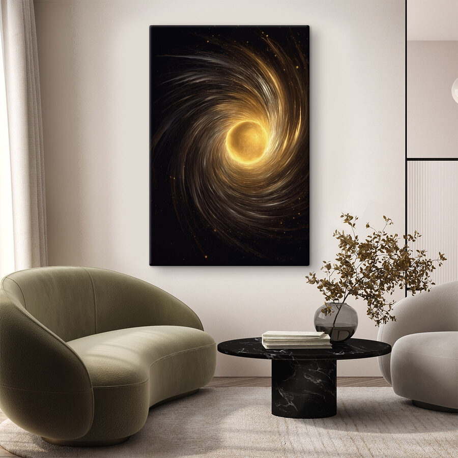 Cercle jaune dans l'espace