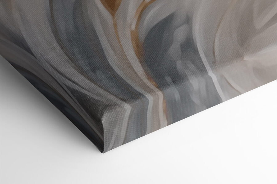 Des vagues élégantes dans des couleurs douces.