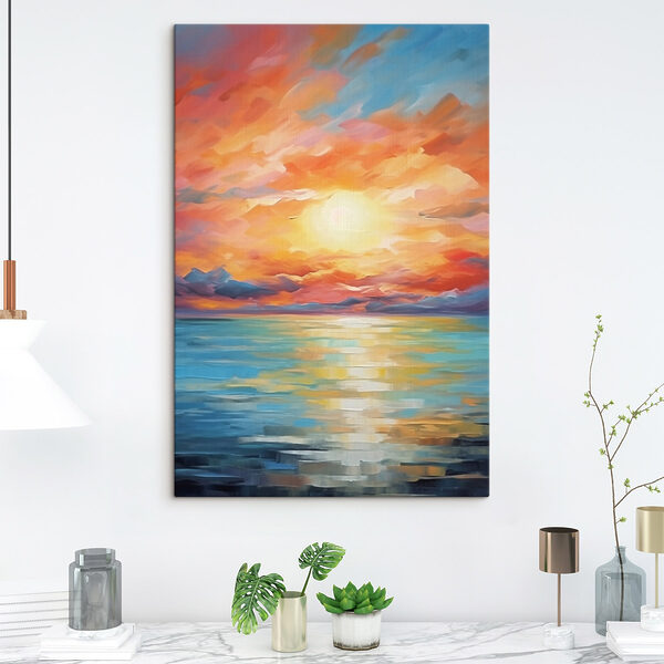 Coucher de soleil sur l'eau Coucher de soleil sur l'eau