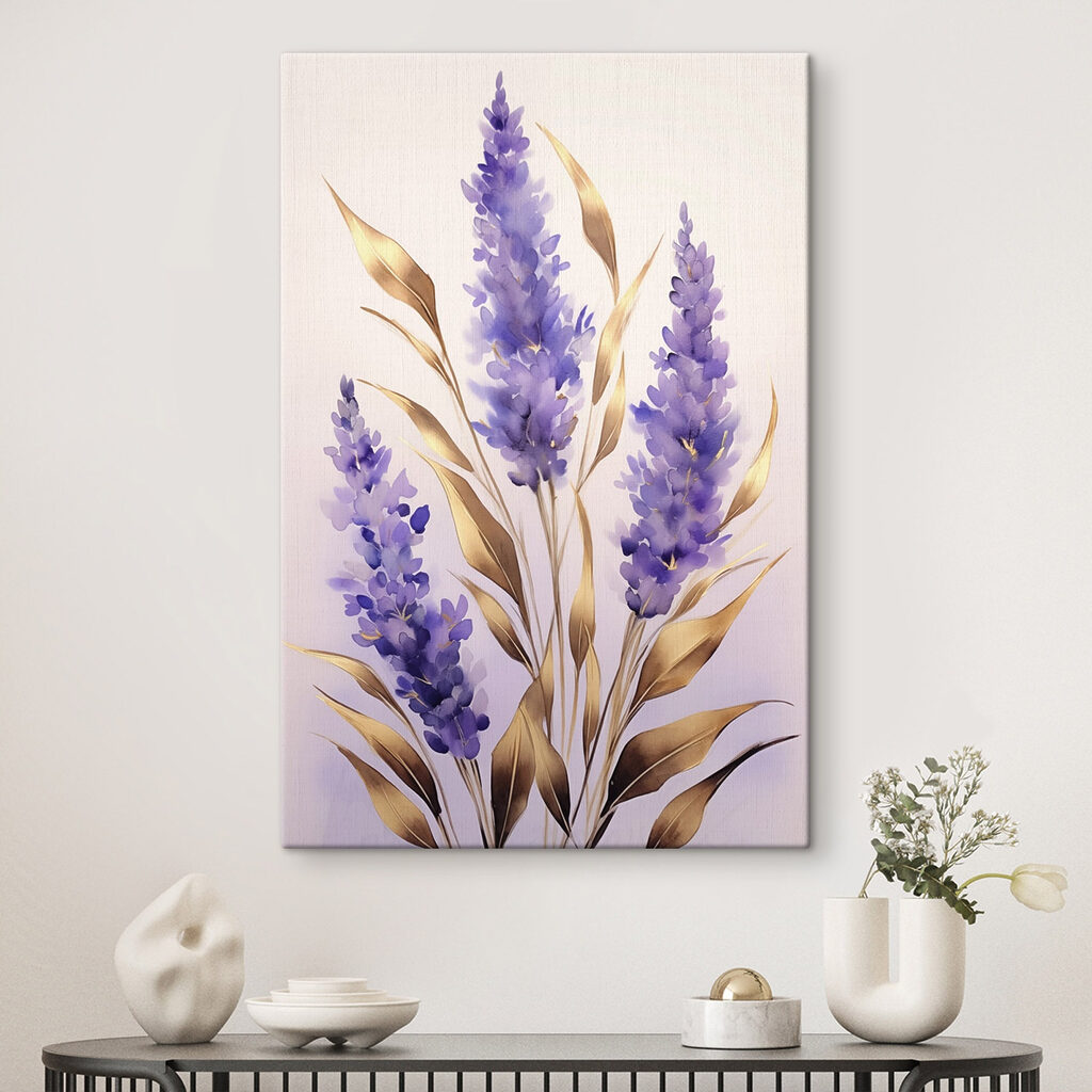 Delicate blooms in soft lavender hues