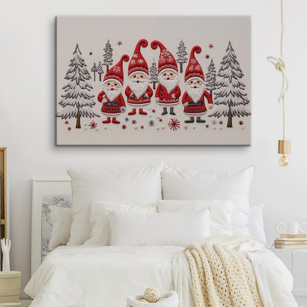 Groupe de gnomes et d'arbres Groupe de gnomes et d'arbres