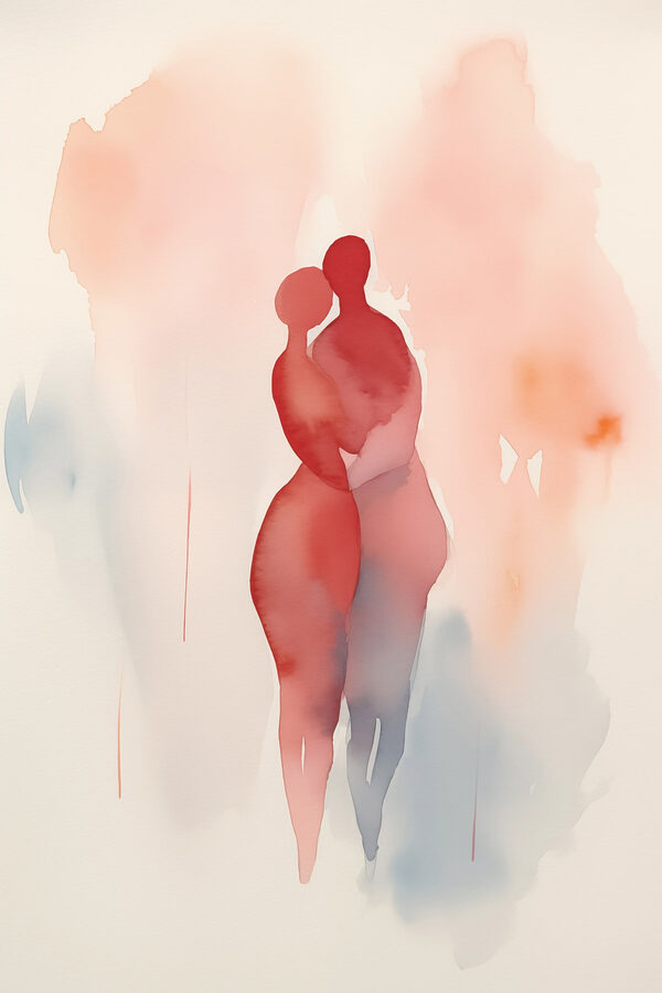 Aquarelle de deux personnes Aquarelle de deux personnes