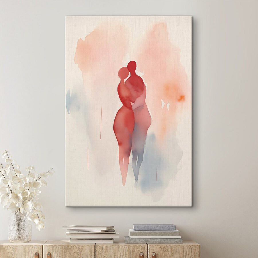 Aquarelle de deux personnes