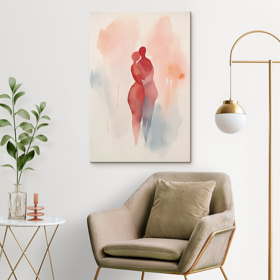 Aquarelle de deux personnes