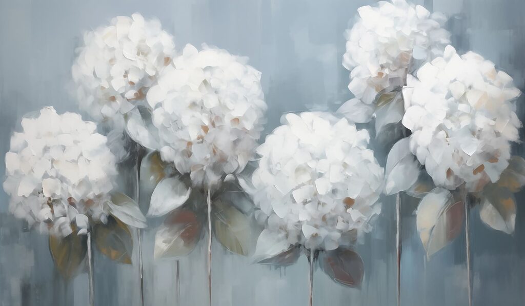 Peinture de fleurs blanches Peinture de fleurs blanches