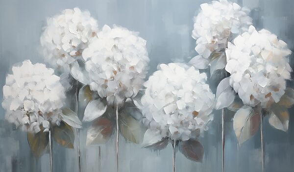 Peinture de fleurs blanches Peinture de fleurs blanches