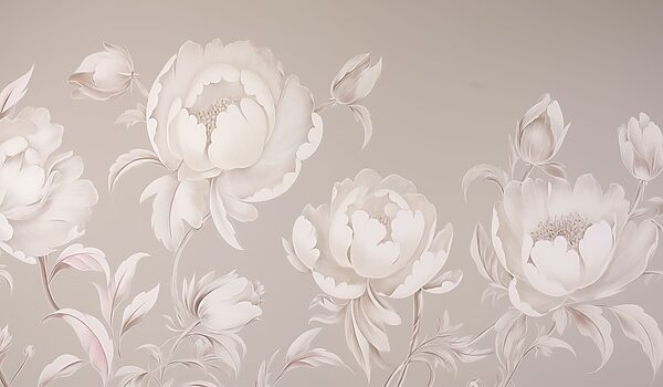 Papier peint avec des fleurs Papier peint avec des fleurs