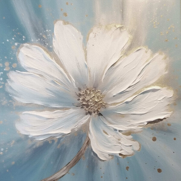 Peinture d'une fleur blanche Peinture d'une fleur blanche