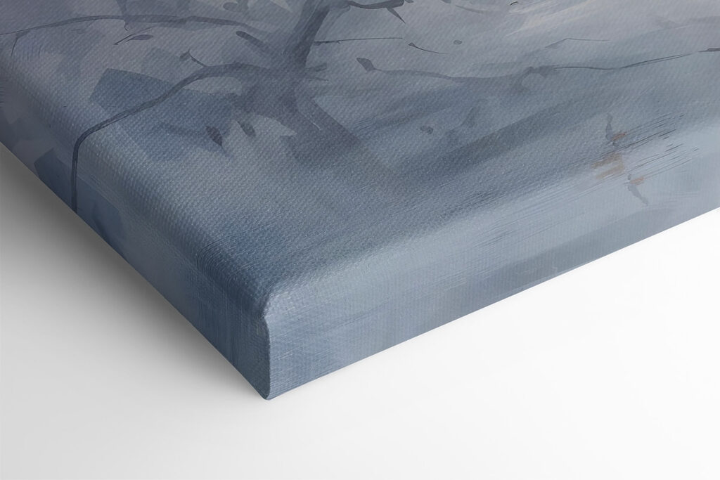 Bird on a branch with pink flowers