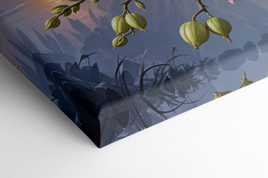 Peinture de fleurs dans un vase