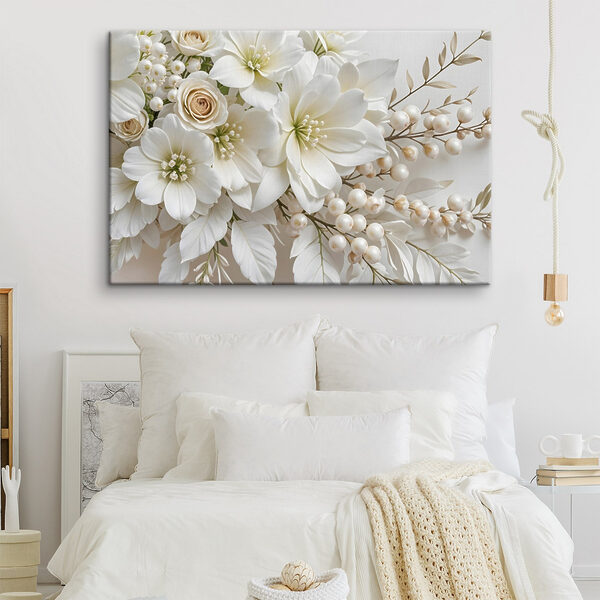 Bouquet élégant de fleurs blanches douces Bouquet élégant de fleurs blanches douces